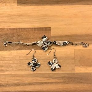 Cayman Islands Shell Bracelet and Earrings